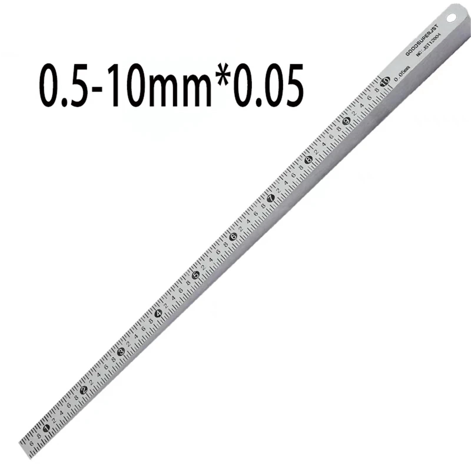 Misuratore di dimensioni fessure in acciaio inossidabile, calibro conico a cuneo, linea scala, piccole letture misurazione rapide, nonio, cucitura spazi stretti(0.5-10mm)