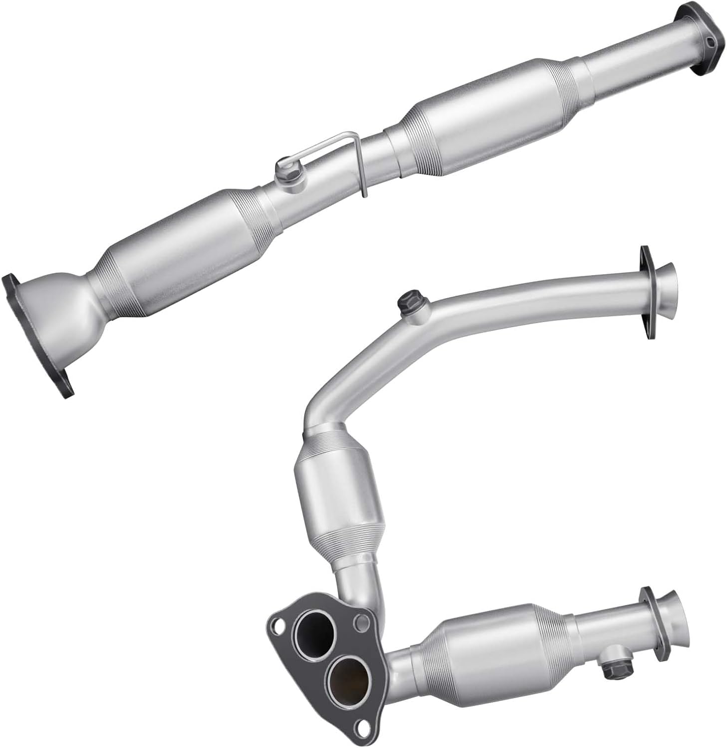 Front & Rear Catalytic Converter Compatible with 2001 2002 2003 Ford Ranger 4.0L V6, 2001-2003 MAZDA B3000 3.0L MAZDA B4000 4.0L V6 Catalytic Convertor (EPA Compliant)