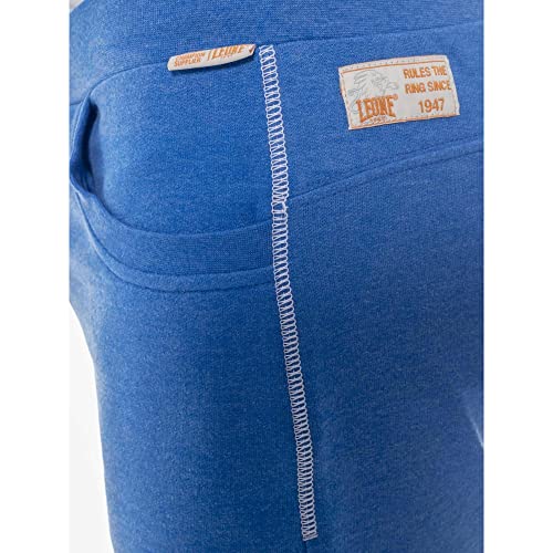 LEONE - Pantaloncini da Uomo Faded Logo - Royal