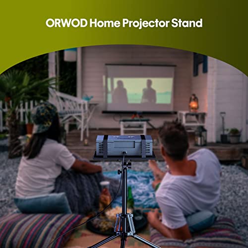 Portable Projector and Laptop Stand - Adjustable Height 20-60 Inch with Phone Holder and Mouse Tray