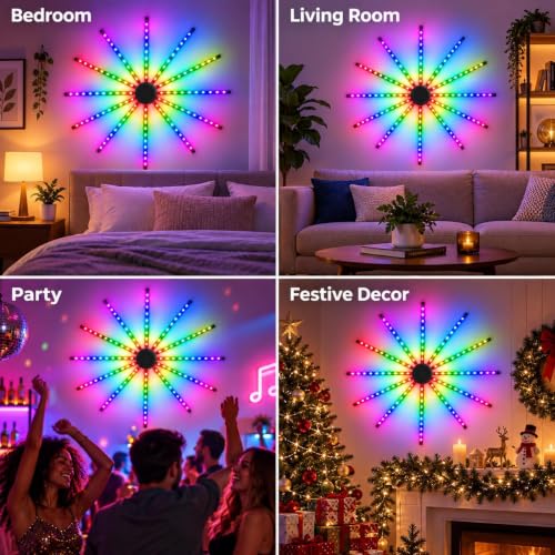 fizzytech RGBIC Smart Firework LED Lights - Image 5