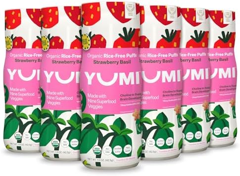 Amazon.com: YUMI Organic Rice-Free Baby Puffs - No Sugar Added, Gluten
