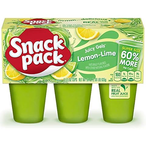 Super Snack Pack Lemon-Lime Juicy Gels, 6 Count, 8 Pack Cover