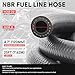 DNA MOTORING 25FT 5AN Push Lock Fuel Line Hose NBR Rubber, 5/16