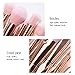 Tenmon 10 Pcs Unicorn Shiny Gold Diamond Makeup Brush Set Professional Foundation Blending Blush Eye Face Liquid Powder Cream Cosmetics Brushes (Rose Gold)