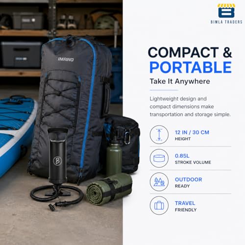 Image of Btag Heavy-Duty Manual Pump | Portable Hand Air Pump for Inflatable Toys, Bikes, Balls & Household Use