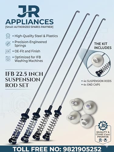 Image of JR Appliance Top Load Washing Machine 6.5kg (22.5 Inch) Suspension Rods Top Load Fully Automatic Compatible with Washing Machine Spare Parts (Pack 1) I F B