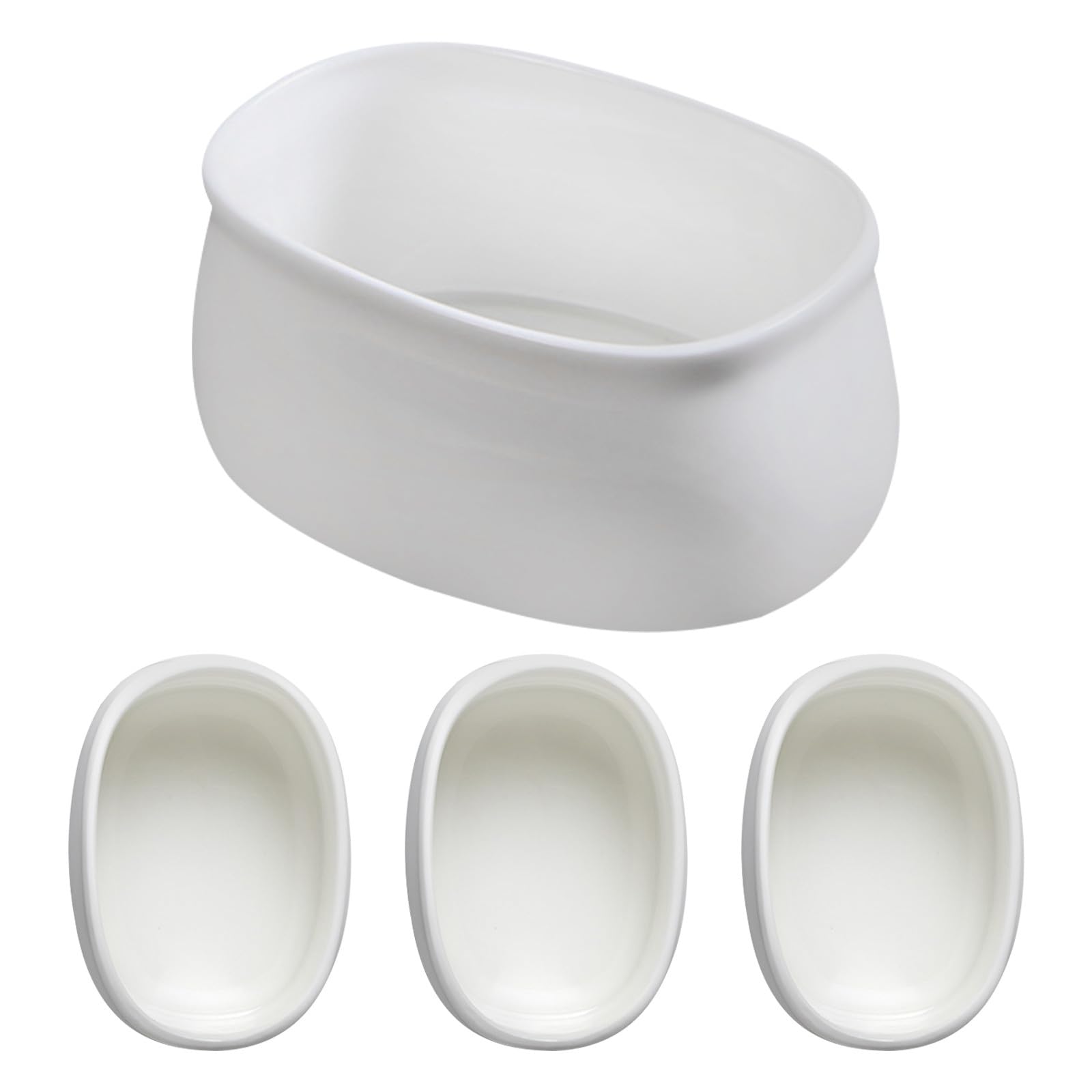 BESPORTBLE Organizador de Bolsitas de Té y Soporte para Paquetes de Azúcar de Cerámica, 4 Piezas, Diseño Compacto para Cocina y Oficina