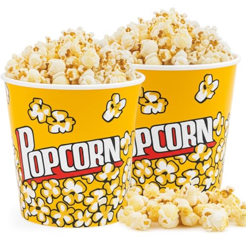 Balde Pipoca Plástico Popcorn Estampado Pote Vasilha Bowl 2,4 Litros Kit 2 Unidades
