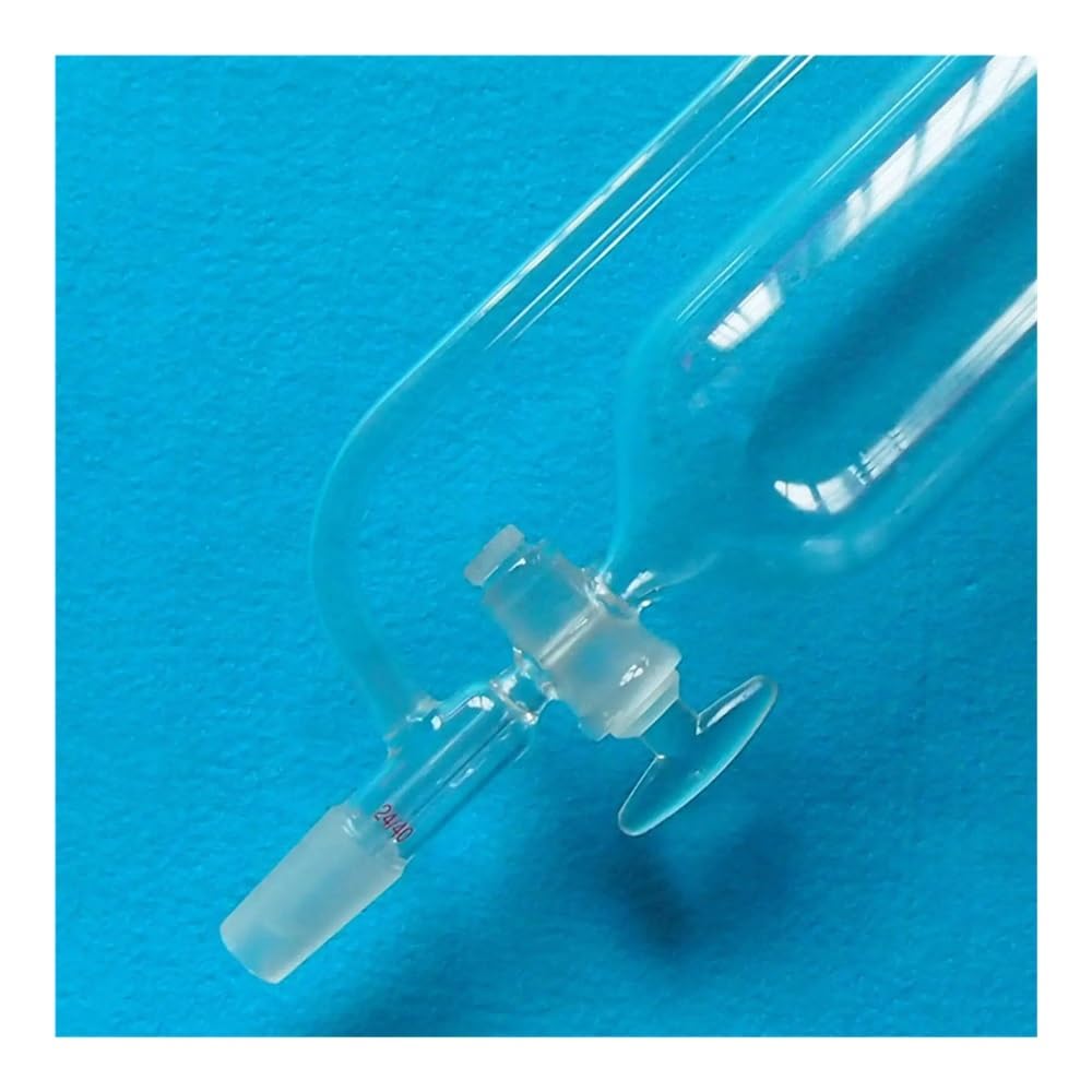 Embudo de igualación de presión 24/40 de 2000 ml con llave de paso de vidrio, cristalería de laboratorio