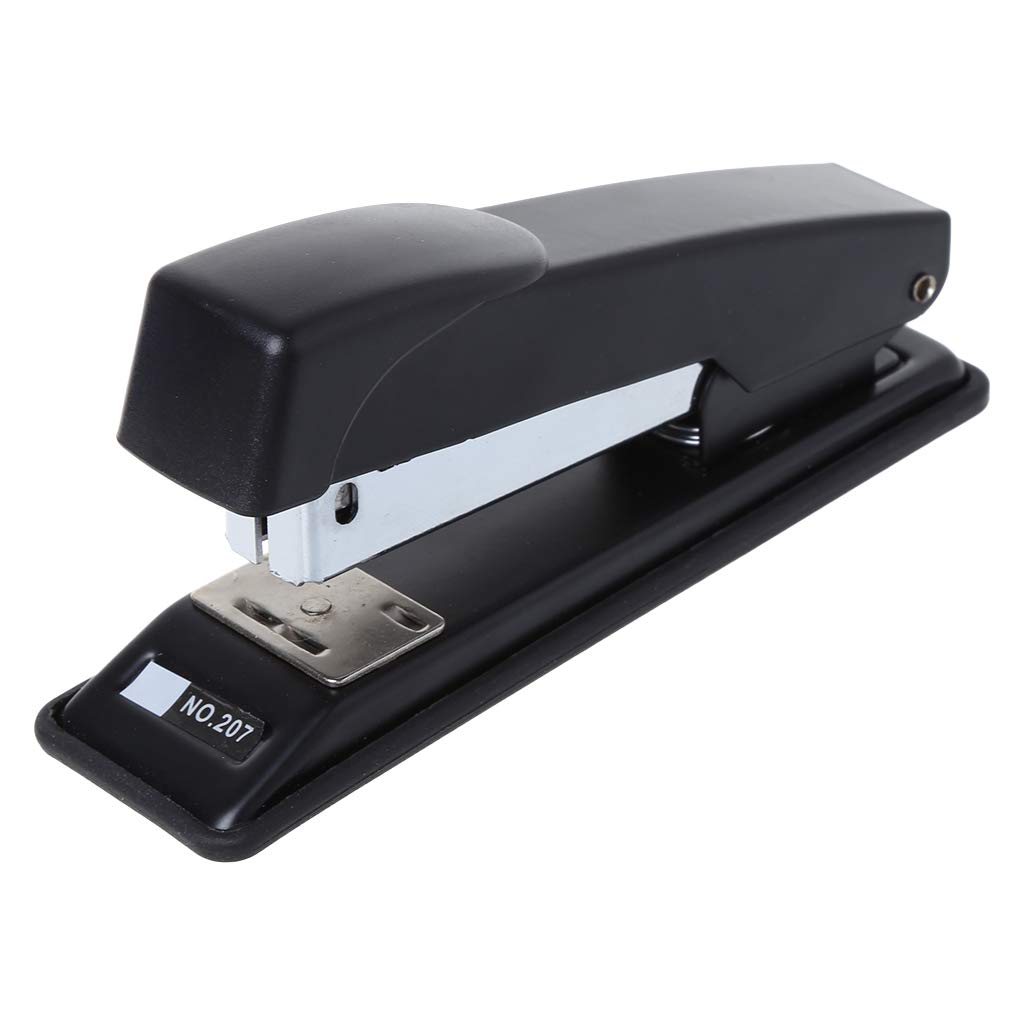 NIHUIFA Metal 24/6 26/6 Practical Manual Staplers Desktop Stationery Office School Suppl Staplers for Desk with, Black