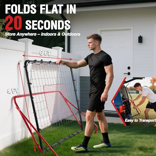 ZEALFEEL 10-Angle Soccer Rebounder Net
