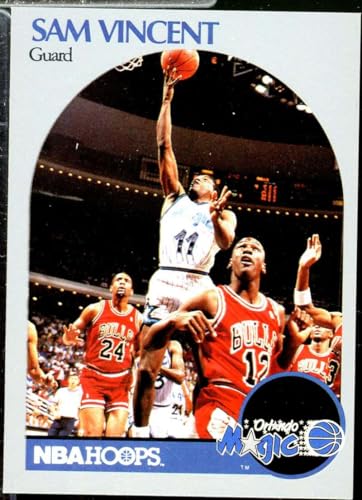 Sam Vincent/(Shows Michael Jordan) Card 1990-91 Hoops 223A