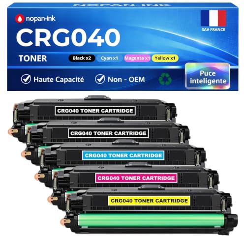 Toner CRG-040 compatible Canon LBP 710Cx résout le blocage d'impression grâce à sa puce intégrée