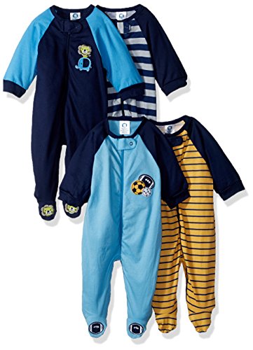 Image of Gerber Baby Boys 4-Pack Sleep 'N Play