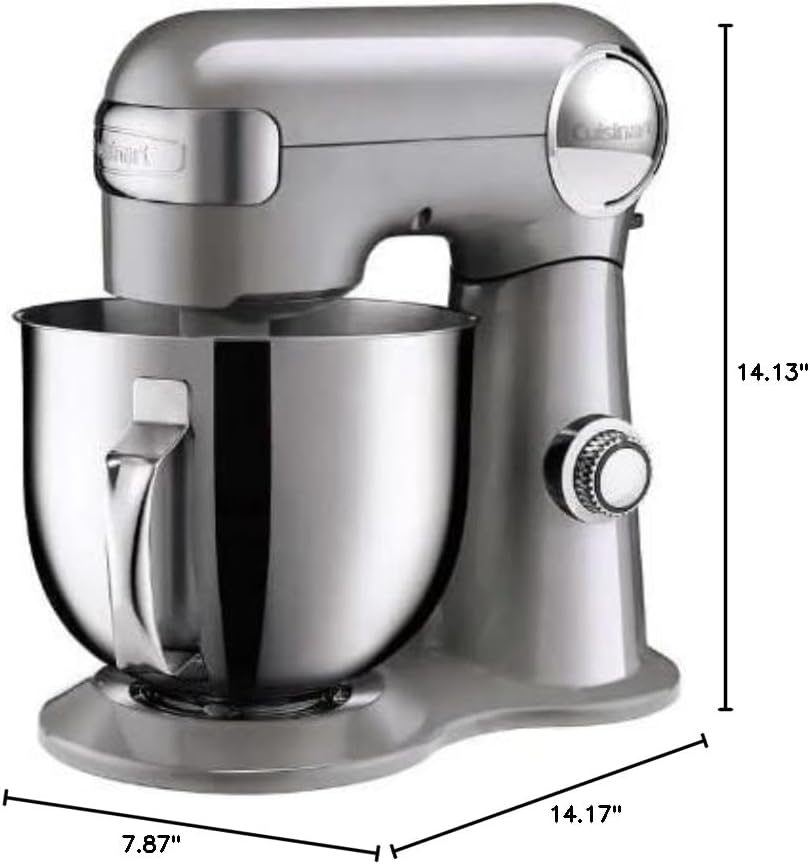 Cuisinart Stand Mixer with dimensions labeled