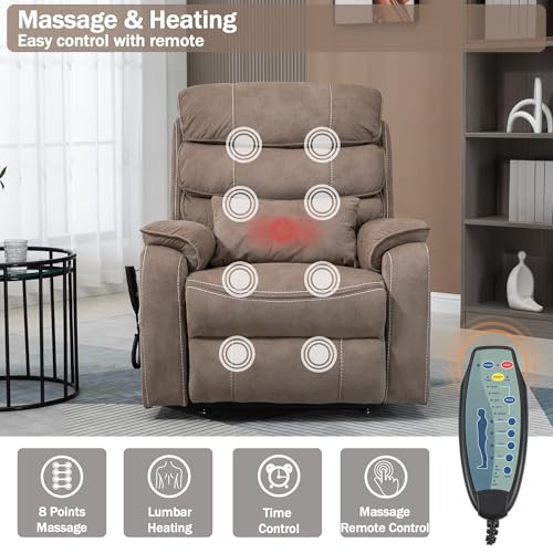 Sillón reclinable con masajes y calor para adulto miniatura 4