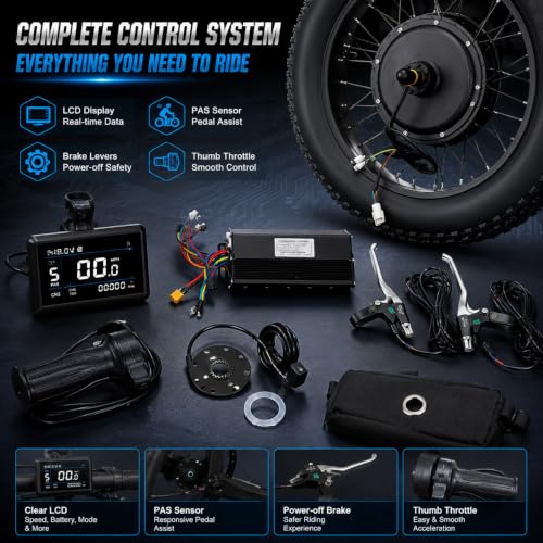 YUASDUU 48V 1500W Snow Bike Kit