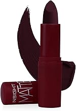 deep maroon lipstick