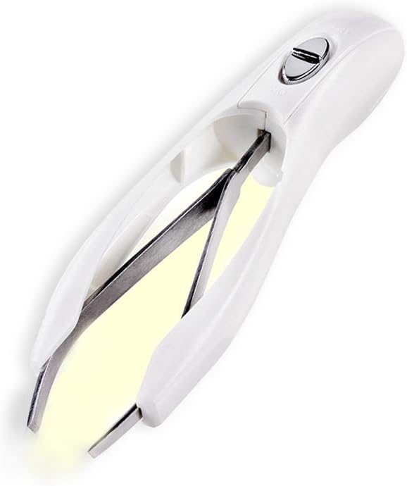HC Handel 936183 Star Tweezers with LED Light, 9.5 cm - Precise, Ergonomic, Super-Bright
