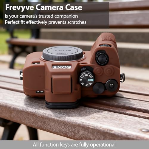 Funda de silicona para cámara Sony A7IV marrón miniatura 5