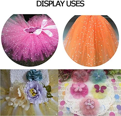 Miniatura 6 de Rollo de tul con lentejuelas con purpurina, decoración de boda, suministros de organza para fiestas de cumpleaños, carrete de tela, vestido tutú de