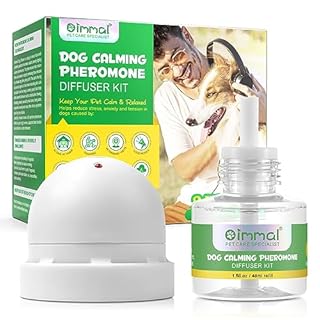 Kit diffusore calmante per cani e gatti, diffusore per alleviare l'ansia di cani e gatti, diffusore 2 in 1 per il Regno Unito, ricaricabile per 30 giorni + ricarica da 48 ml, comfort, calmante e