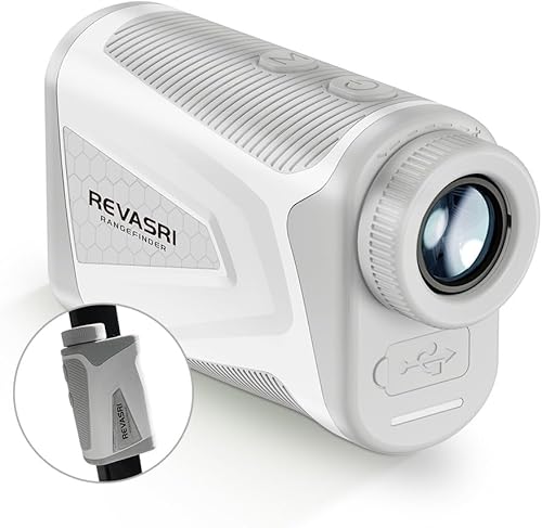 Telémetro láser de golf de 600 yardas, compensación de pendiente de aumento 6X, vibración de bloqueo de bandera, telémetro de golf con imán, medida