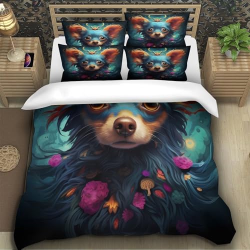 Parure housse de couette fée 3D super douce en microfibre de qualité supérieure
