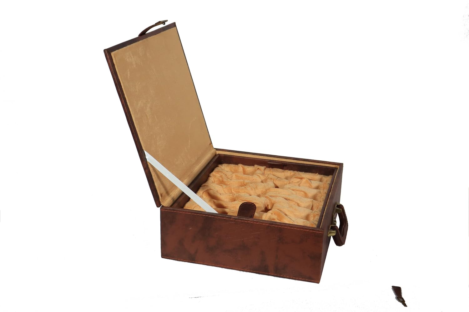 Coffret de rangement d'échecs marron : idéal pour protéger vos pièces King