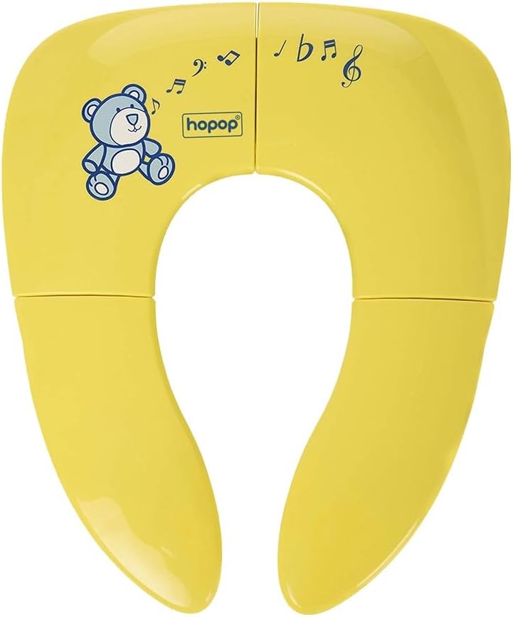 Foldable & Portable Toilet Seat for Kids | Travel Friendly Potty Training Seat | Lightweight & Easy to Clean Potty seat | Suitable from 6 Months to 4 Years | Yellow