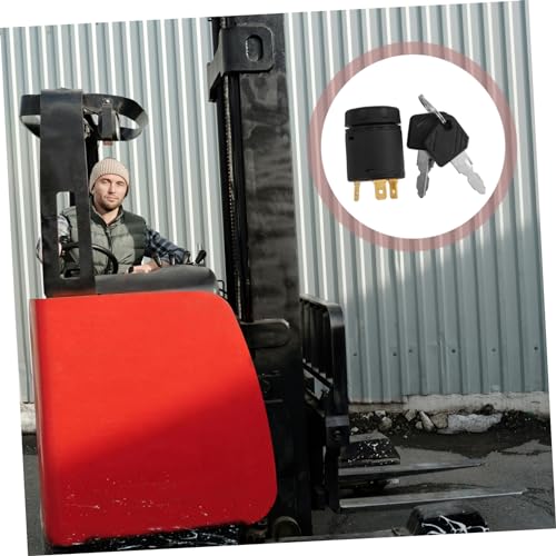 Interruptor de encendido compatible Linde JK801 con llave de alta resistencia mecanica 5