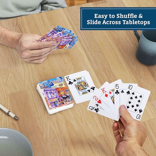 Boardwalk Puzzles Premium Featherlight Unique Playing Cards, Fun Themed Deck for Home and Travel | Nashville Music City - Image 6