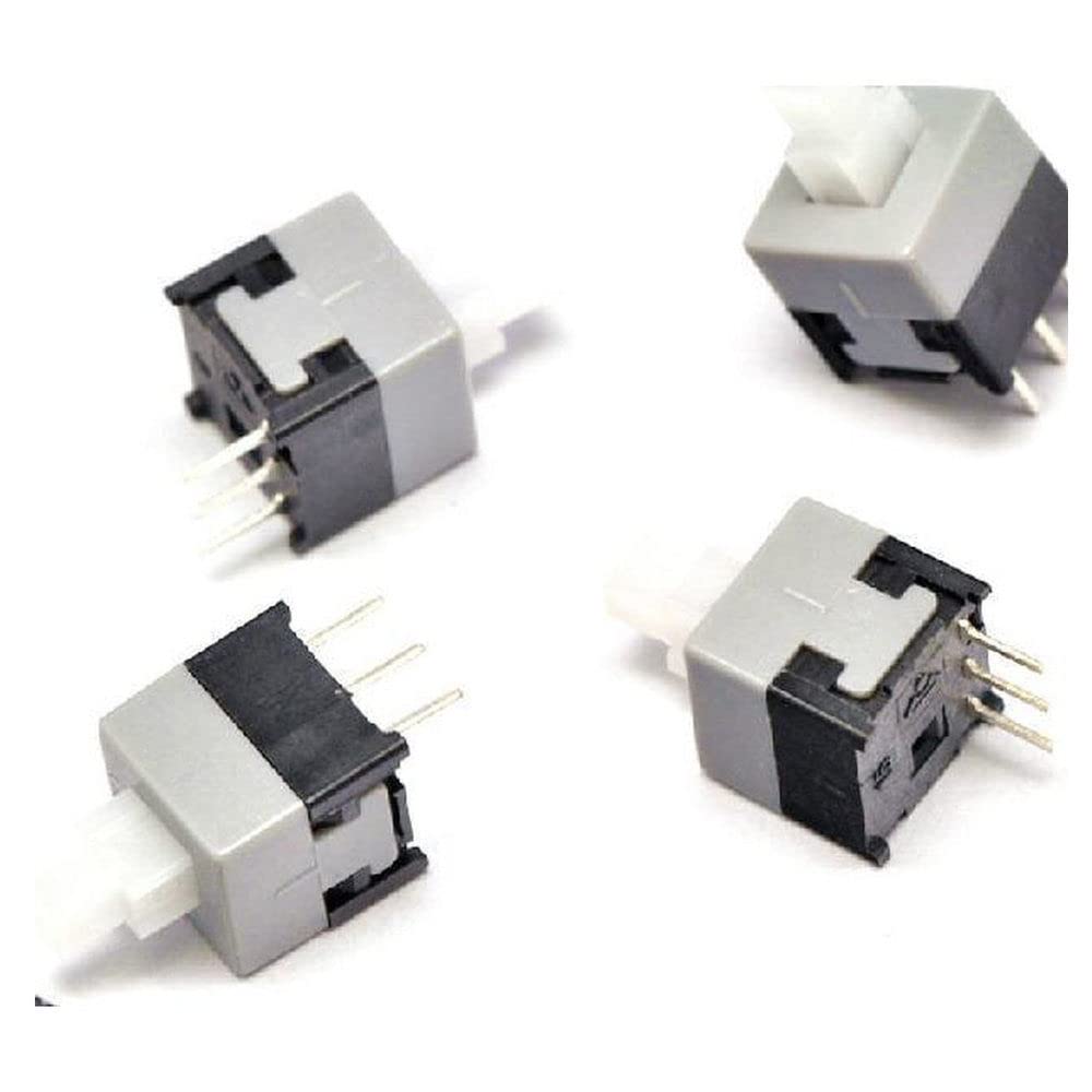Bouton Marche Arrêt 8.5mm Autobloquant Micro-Interrupteur Tactile 6Pin