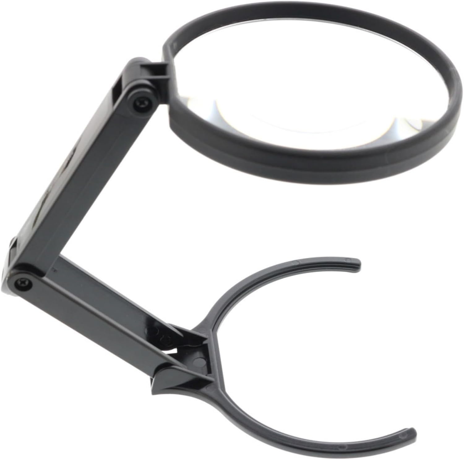 SUN-STAR Folding Magnifying Glass with Stand, Loupe for Handicrafts and Nail Art, 4.0 Inches (100 mm)