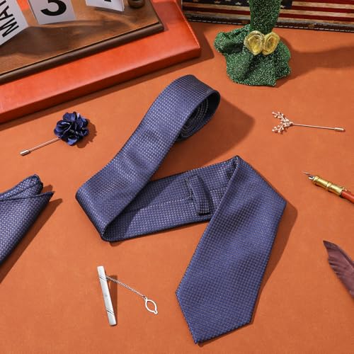 Set de 5 corbatas para hombre con accesorios formales miniatura 5