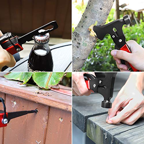 HIPPIH Pocket Knife Multi Tool with Durable Matched Sheath, Stainless Steel Survival Camping Tools with Plier, Screwdrivers, Bottle Opener, File, Wrench