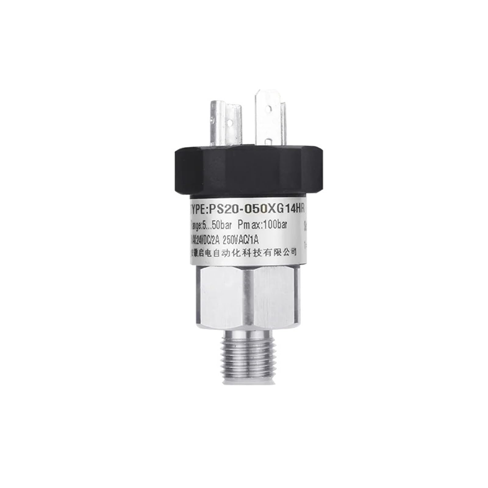 Presostato 0-300 Bar for Aire, Aceite y Agua, IP65, con Rosca M20*1.5 NA+NC(G1-8 Thread)