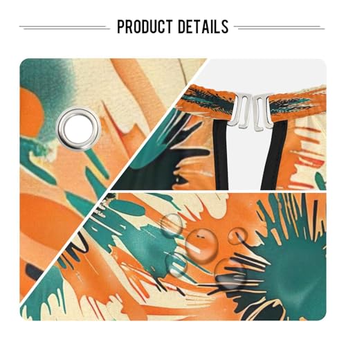Capa Profesional de Corte de Cabello Impermeable Floral Abstracto miniatura 4
