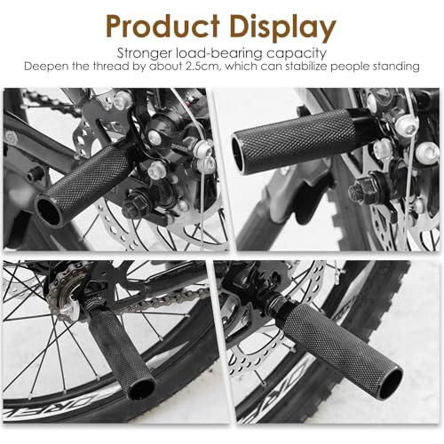 2 Stück Fahrrad-Pegs, BMX Pegs, Zubehör Pegs, Aluminium Bike Foot Pegs, Aluminium-Fußrasten für Mountainbike, Rennrad, Stunt-Pegs,100 kg Traglast