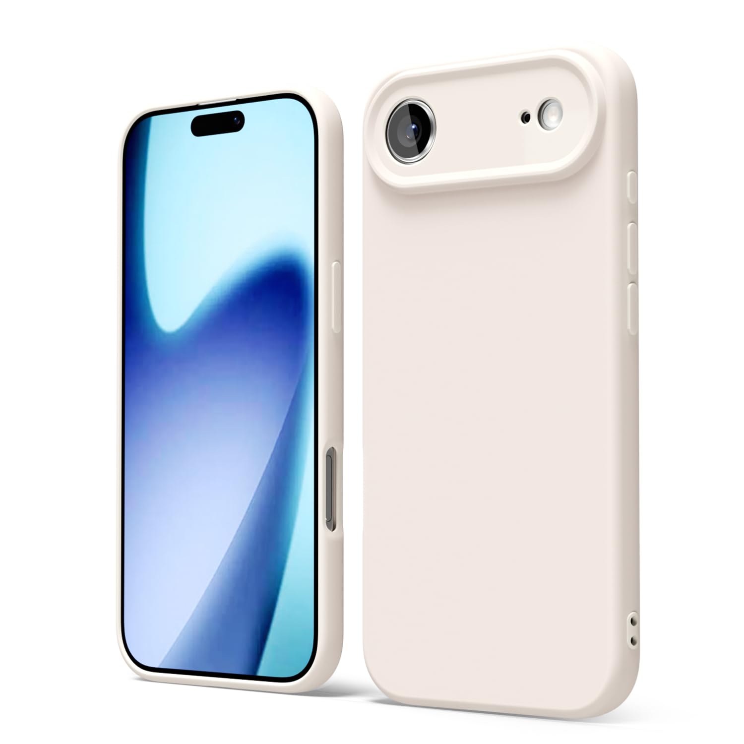 oakxco for iPhone 16 Pro Max Case Liquid Silicone, Soft Rubber Gel Elegant Aesthetic Basic Simple Cover, Cute Thin Slim TPU Matte Solid Color Plain Smooth Case for Women Girl, Light Pink — view 1387