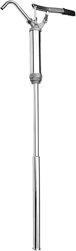 Miniatura 7 de QWORK Dispensador universal de bomba de barril para transferencia de fluidos, bomba de tambor de aceite de acción de palanca, se adapta a