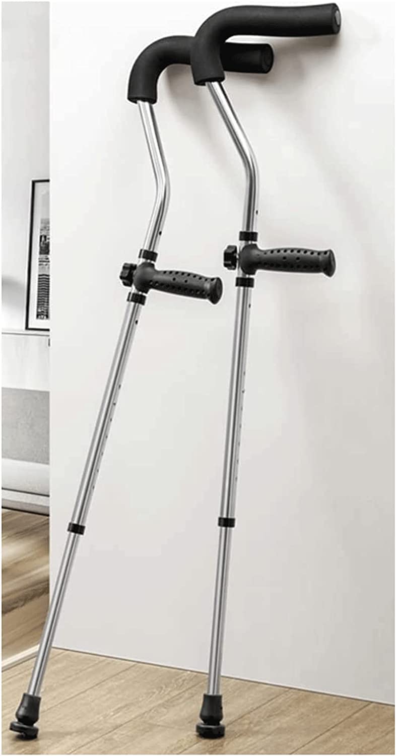 PAASHE Muletas universales, Bastones Ajustables en Altura, bastón Ligero de Aluminio para Caminar, Comodidad, Carga máxima de 100kg