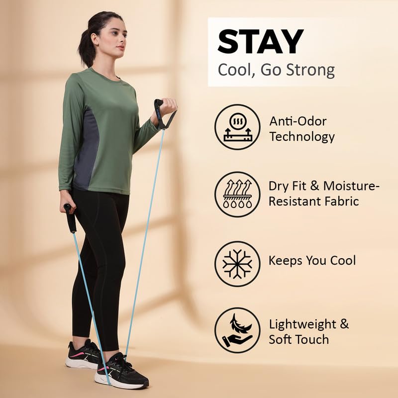 Image of CHKOKKO Tshirt for Woman Regular Fit Gym Workout Lightweight T Shirt for Women Breathable Round Crew Neck T Shirts for Sports Like Training, Running