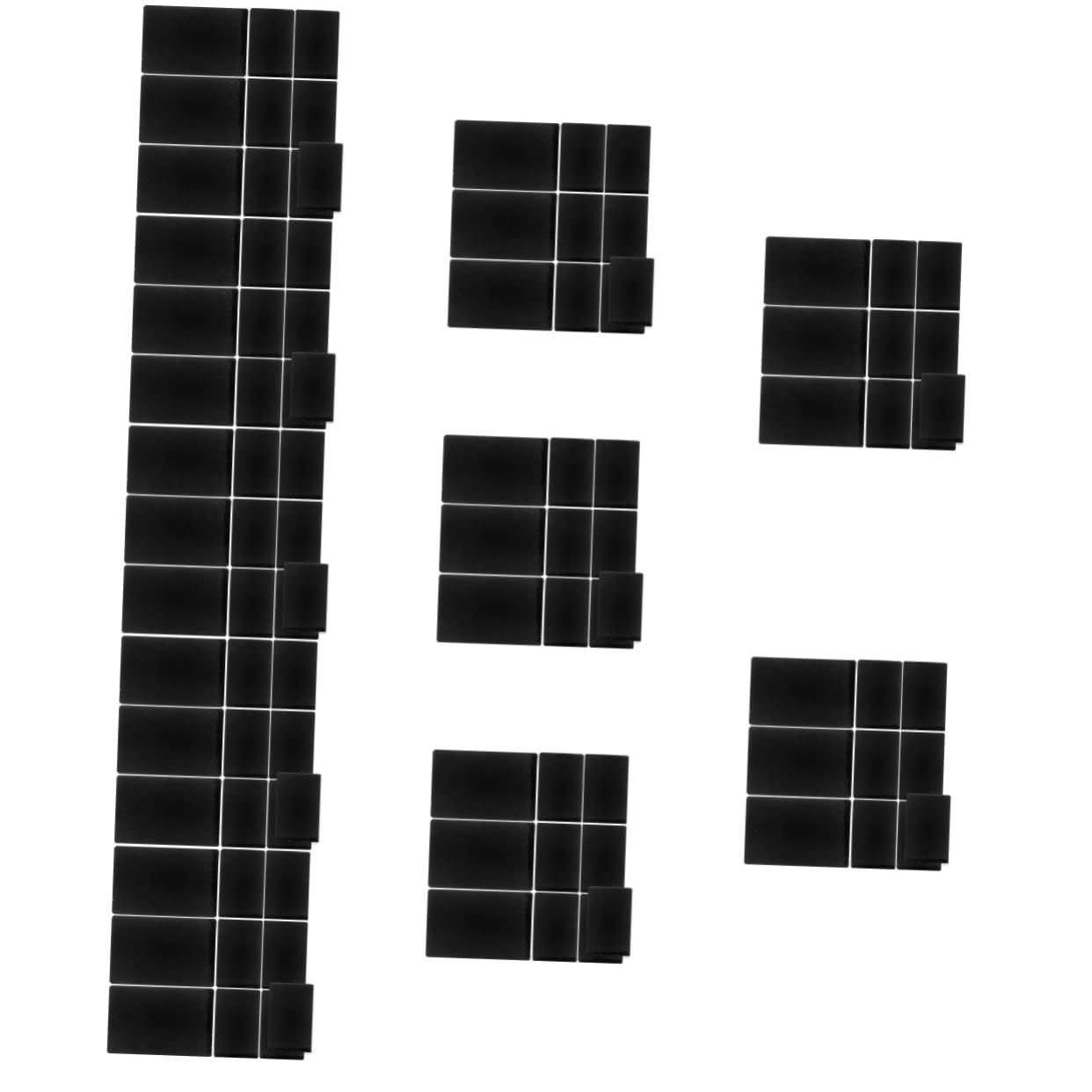 Gadpiparty 10 Set Carto Di Visita in Alluminio Di Marcatura Cartellino Portanome in Alluminio Biglietti Da Visita Vuoti Per La Stampa Carte Metalliche Scheda Di Nero 10 Pezzi*10