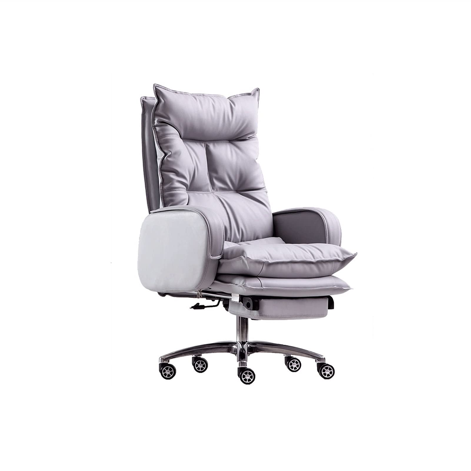 KJLY Coloque la Cabeza de la Cabeza de la Cabina, la Silla de la computadora, el Confortable Oficina de Negocios y la Silla, Silla de Oficina Asiento de Silla giratoria, Gris