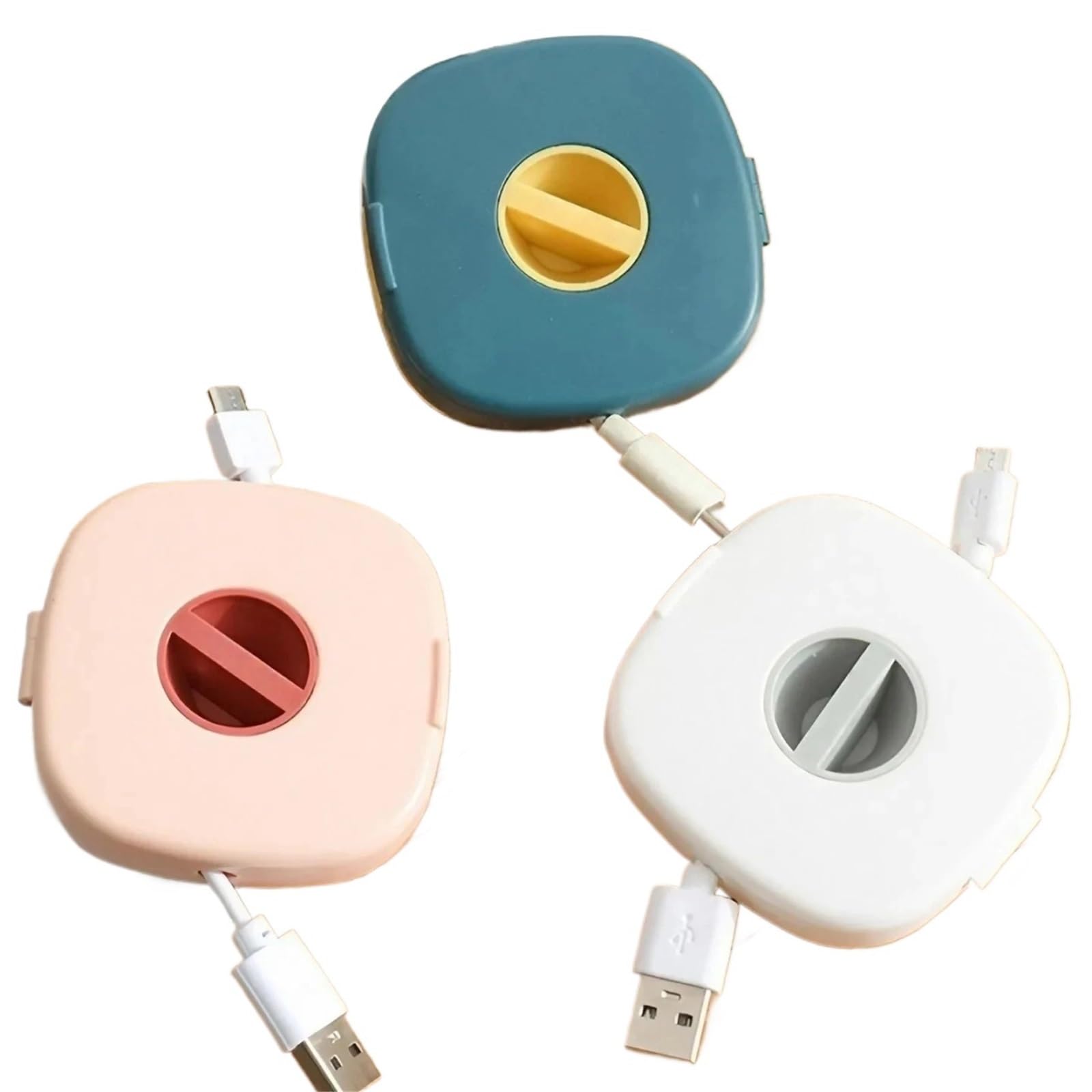 Portable Cable Winder - Compact Rotating Organizer for Mobile Charging(Mixed)