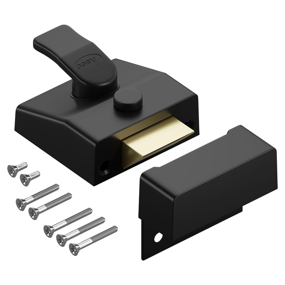 Asec Nightlatch Non-Dead 40mm Black Case