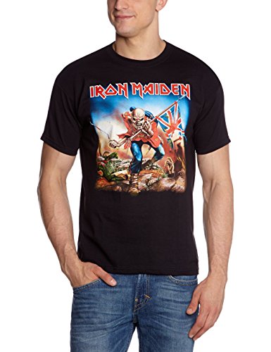 Collector's Mine Iron Maiden-Trooper - T-shirt - Homme - Noir (Schwarz) - X-Large (Taille fabricant: XL)