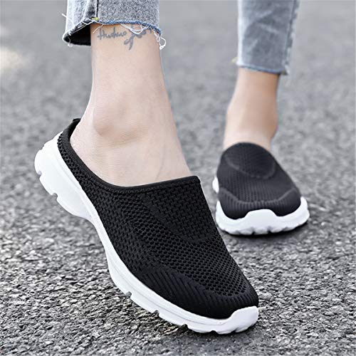 Image of ChicWind Womens Breathable Mesh Walking Mules Sneakers Open Back Slip On Shoes